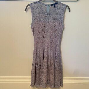 Light Blue Fit & Flare Lace Dress